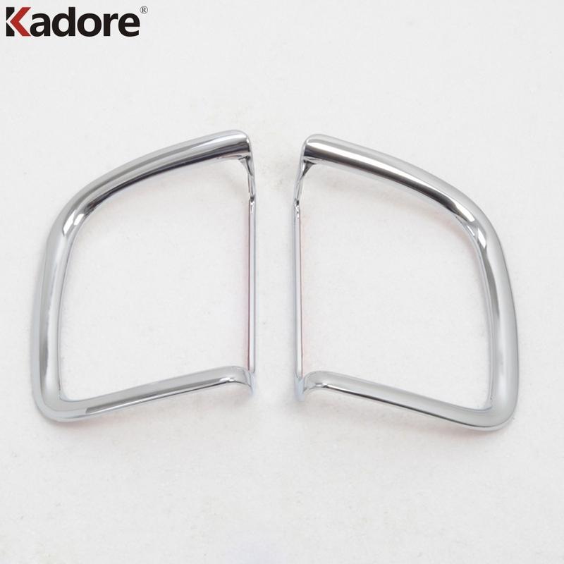 Rear Fog Light Lamp Cover Trim For Toyota Land Cruiser J200 2008 2009 2010 2011 ABS Chrome Car Tail Foglight Foglamp Bezel Trims
