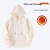 2025 Fleece-Lined Hoodie Jacket: Autumn/Winter Casual Sportswear