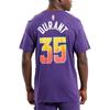 Nike Pullover Girocollo Stampa Lettera Manica Corta Maglia da Basket Kevin Durant 35 Phoenix Suns Uomo Maglia Blu Scuro FN1233-535