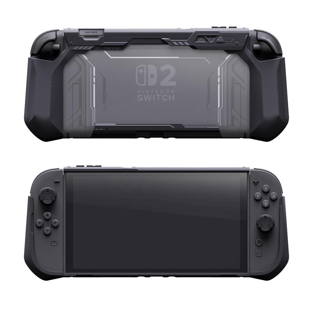 PlayVital METEOR TPU Soft Protective Case Cover for Nintendo Switch 2 Dock with Thumb and (2025), Compatible, Grips, Shockproof, Non-Slip,