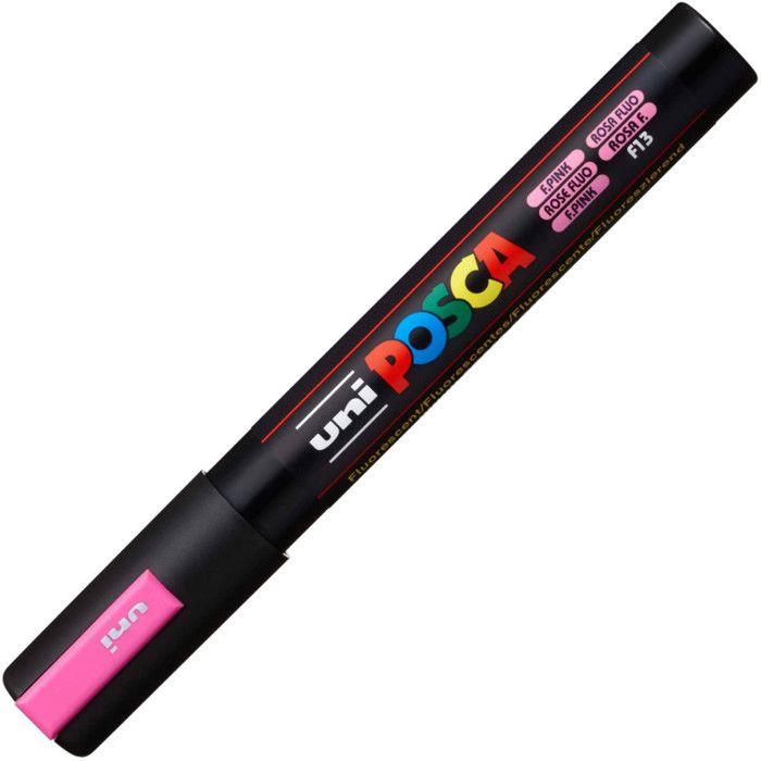 Marqueur - POSCA - PC5M - Rose Fluo - Pointe Conique Moyenne - Opaque - Mixte