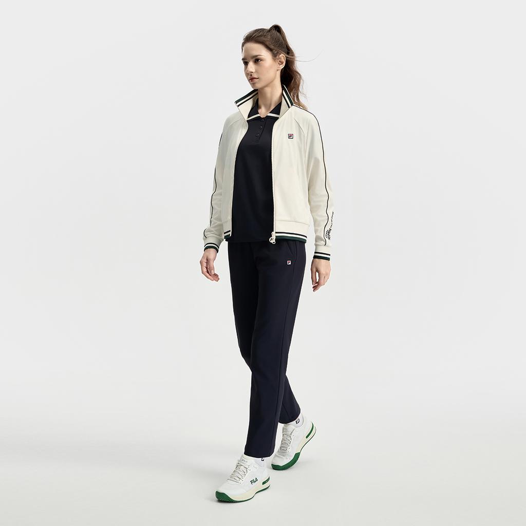 New FILA Tennis Jackets Women's Heron White A11W533502F-WT