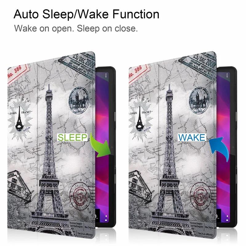 Dla Lenovo Yoga Tab 11 YT-J706F Case Ultra cienka inteligentna obudowa tabletu dla Lenovo Yoga Tab 13 YT-K606F stojak skrzynki pokrywa Funda