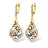 HUAMI Flower Fairy Cute Stud Earrings for Women Fashion Anniversary Party Zircon Christmas Jewelry Gift Wedding Trendy Earring
