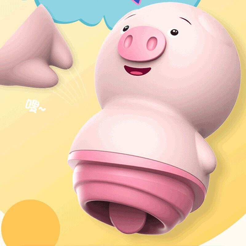 10 Frequency Cute Pig Sucker Vibrator Nipple Clitoris Sucking Breast Massager Female Masturbation Orgasm Supplies Adult Sex