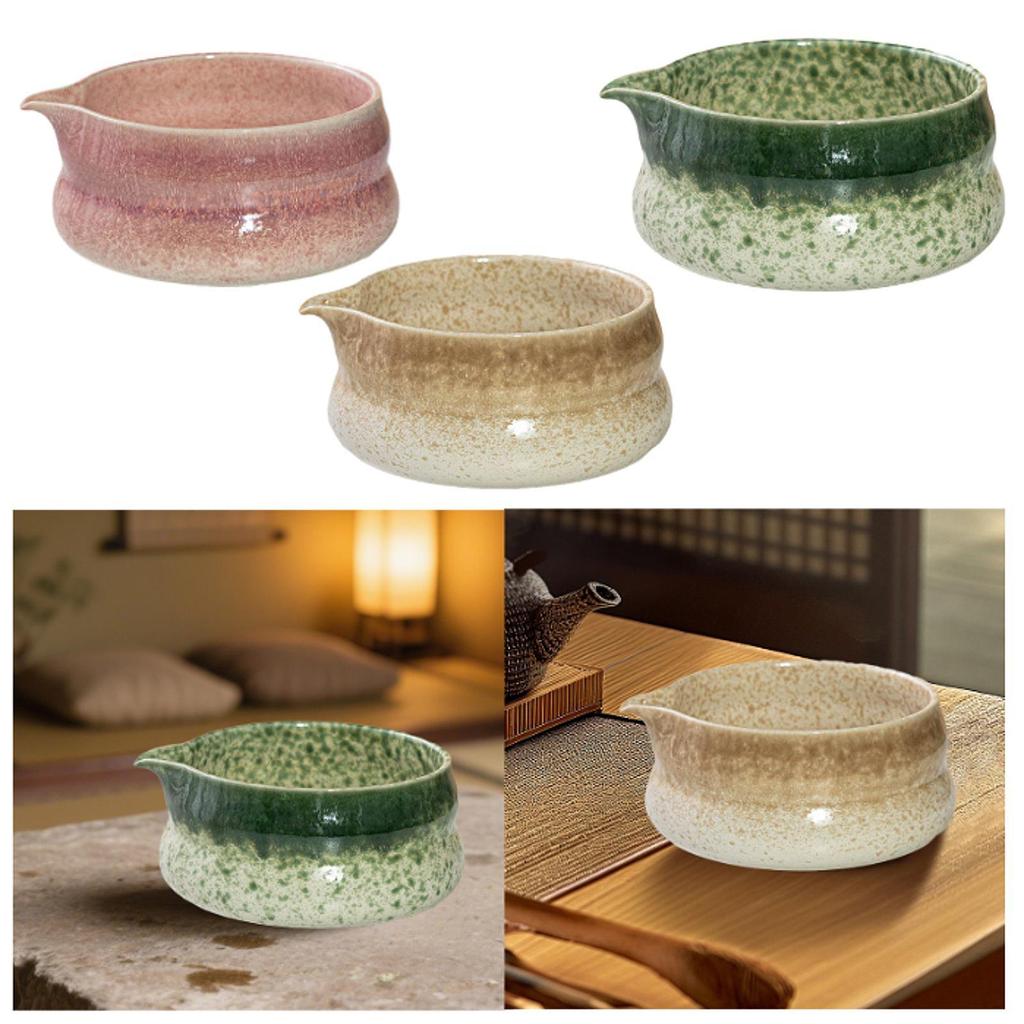 Ceramic Matcha Tea Bowl for Mixing Elegant Portable Gift Tableware for Matcha Latte Kitchen Tea House Dining Room Restaurant