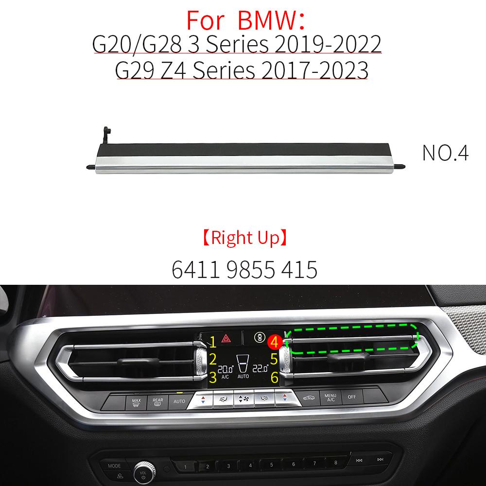 Para BMW G20 G29 G01 Grelha do Difusor de Ar Frontal do Carro Clipe Peças de Acabamento Kits de Reparo da Saída de Ar Condicionado Para BMW Série 3 320 323 X3 Z4 64119855415