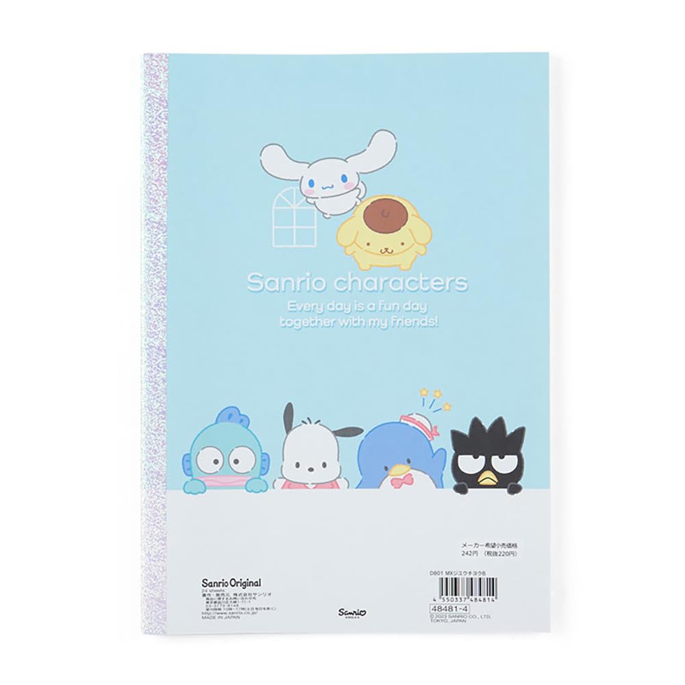 Sanrio Sanrio Characters x x Study 484814 Notebook, 17.8 0.3 25.2 cm, Kids' Stationery, Characters,