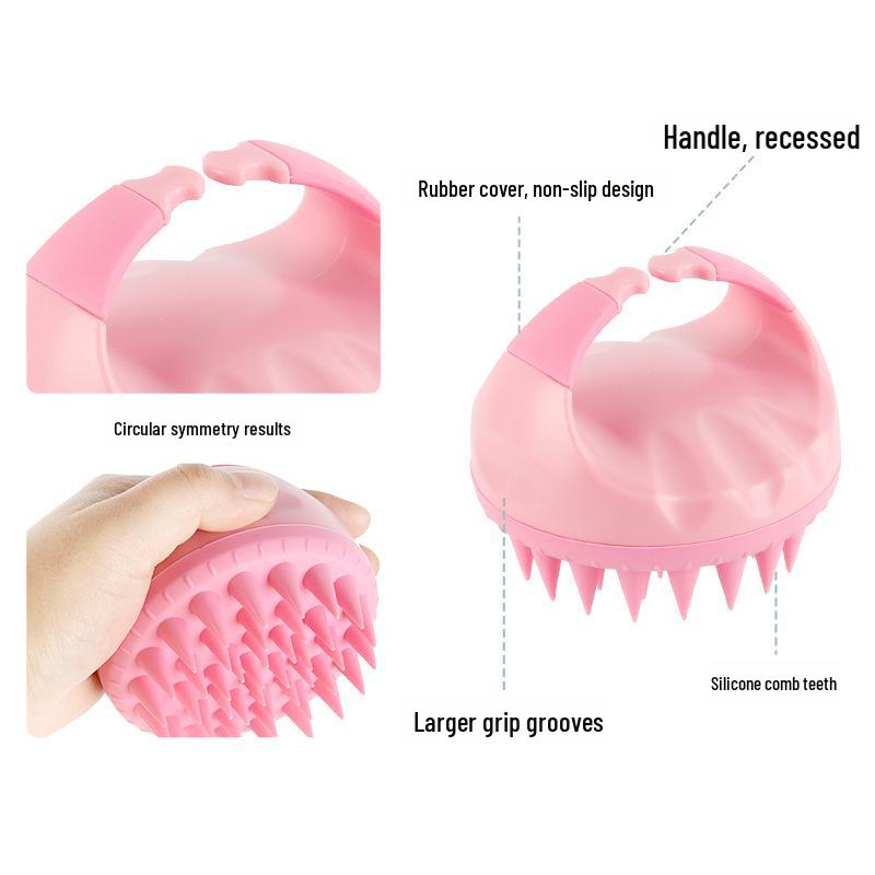 Silicone Shampoo & Scalp Massager Comb