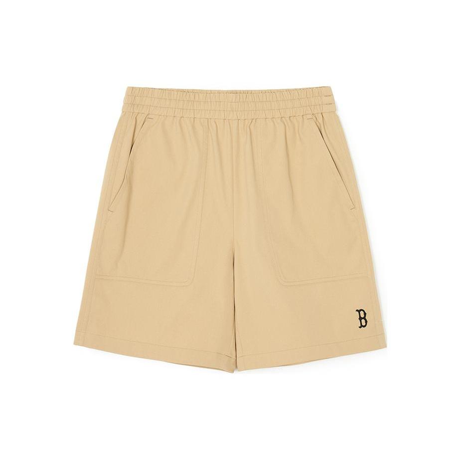 MLB Casual Shorts Unisex Beige Yellow 3ASMB0143-43BGS XS