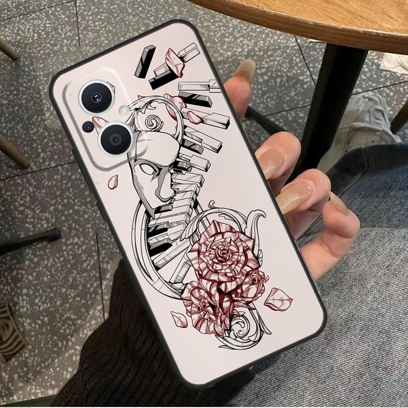 Musical Music Note For OPPO Reno 14F 13F 12F 11F 10 11 12 13 14 Pro 7 8 Lite 8T OPPO Find X5 X6 X8 X9 Pro Case
