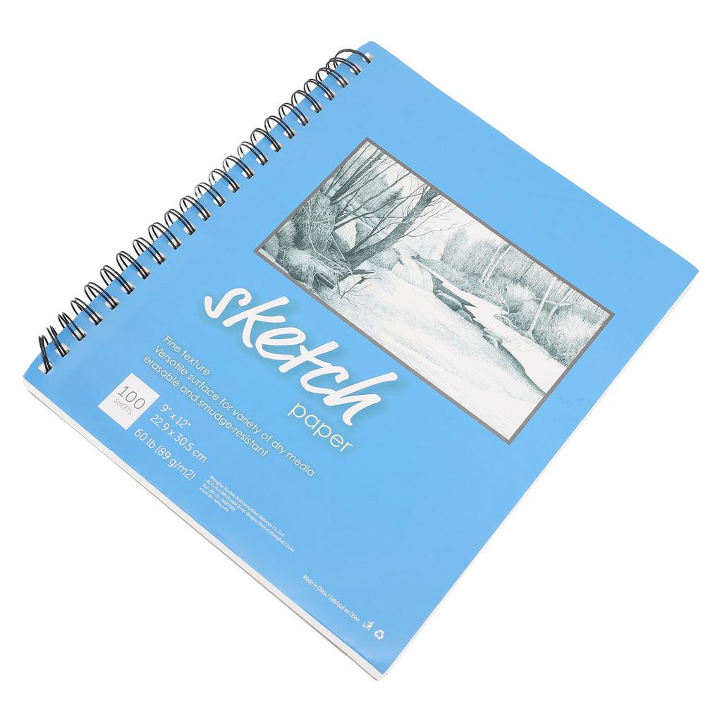 Sketch Book Spiral Bound Sketchbook Blank White Pages Art Sketchbook for Beginner Professional Blue