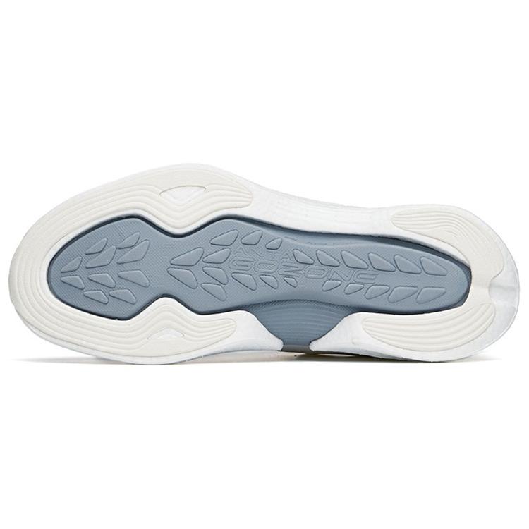 New ANTA Four Generations Of Hydrogen Running Shoes Women's Low top Ivory White/Silver 122225541-5
