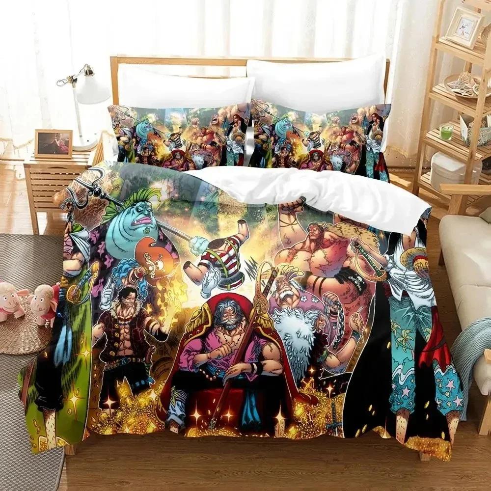 

Anime Bartholemew Kuma Bedding Set Duvet Cover Bed Set Quilt Cover Pillowcase Comforter king Queen Size Boys Adult Bedding EU single(135x200cm)