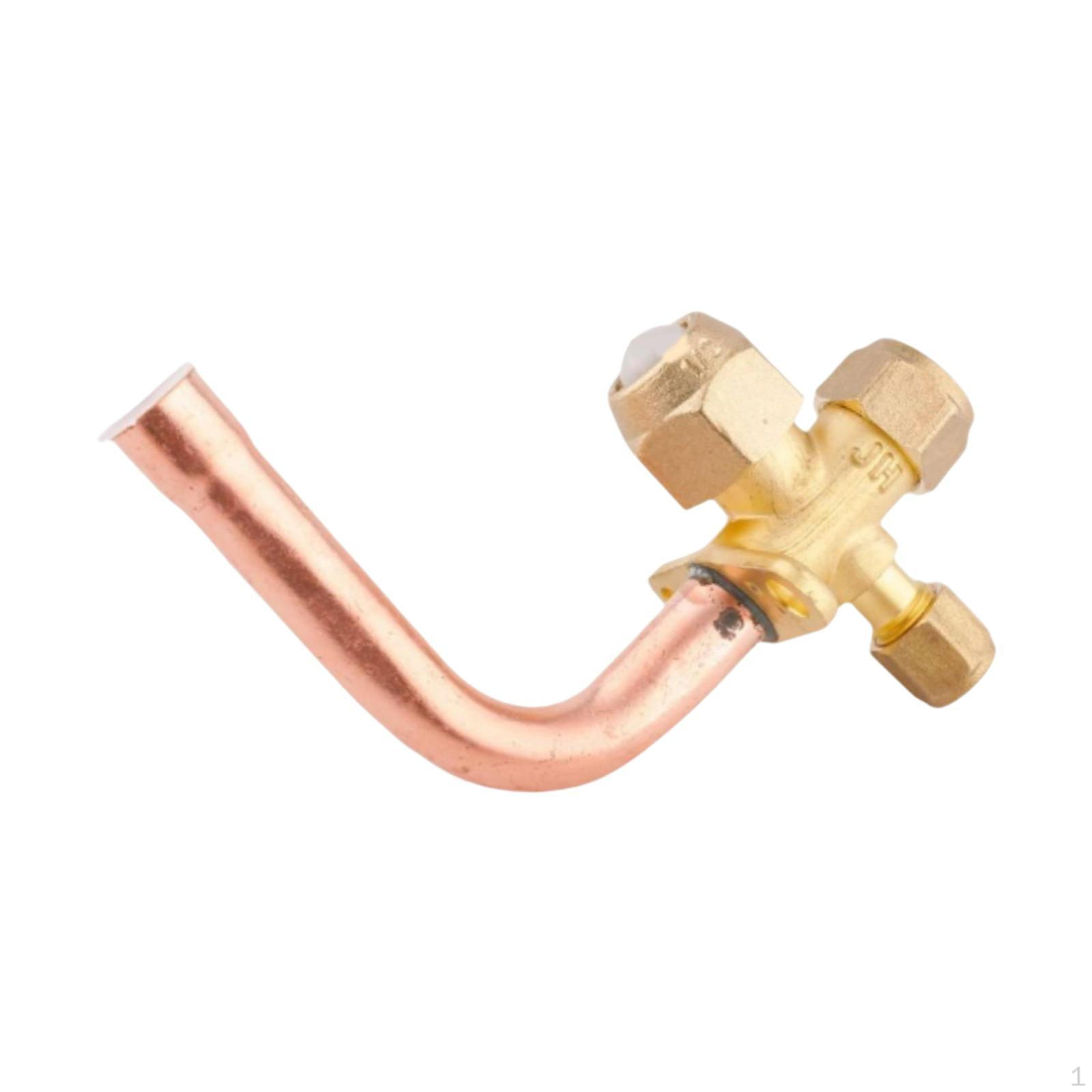 

Трехходовой запорный клапан для кондиционера, колено, простая установка и обслуживание 12.7mm