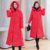 Cotton-padded Women's Literary and Artistic Retro Loose Large Size Ethnic Style Long Thick Coat