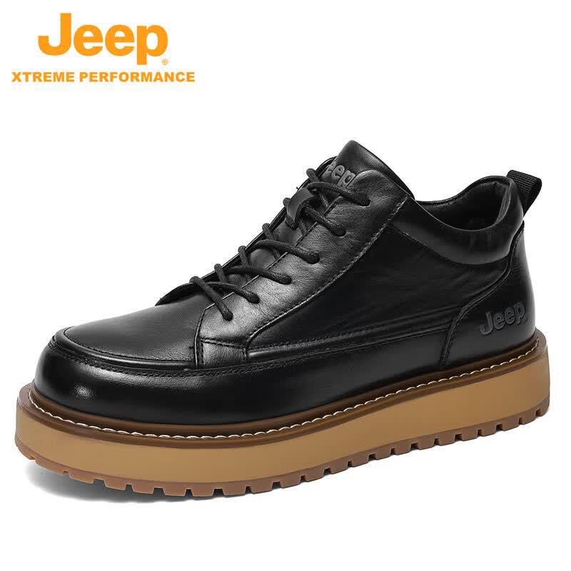 JEEP Men s Genuine Leather Outdoor Hiking Boots 42