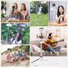 Ulanzi Smartphone Camera Smartphone Clip Telescopic Ball with Cold Compatible with iPhone Action and White MT-44 Tripod, Tripod, Tripod, 147cm, 2-in-1