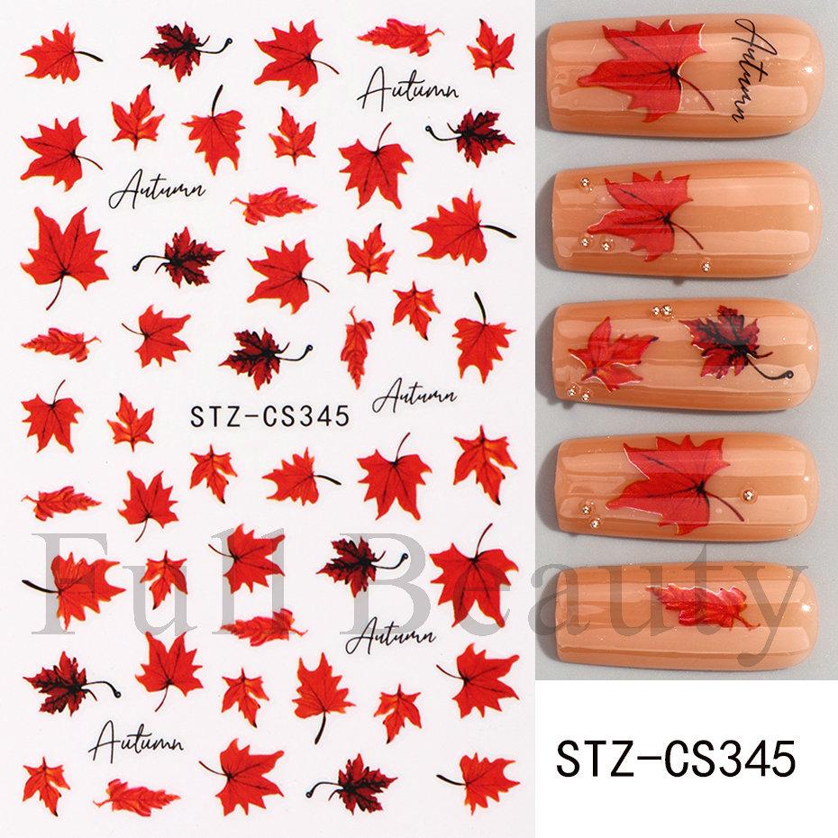 Nail Art Stickers Ins Red Lip Cherry Strawberry Y2K Sweet Cool Style Bow Digital Adhesive Nail Stickers