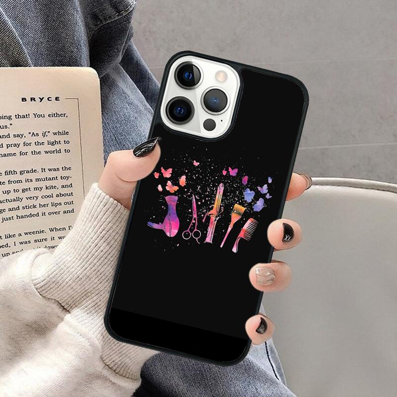 

Barber Shop Hair Stylist tools Phone Case for iPhone 17 Air 16 16e 15 Plus for Apple 13 11 12 14 Pro Max Cover coque iPhone 13