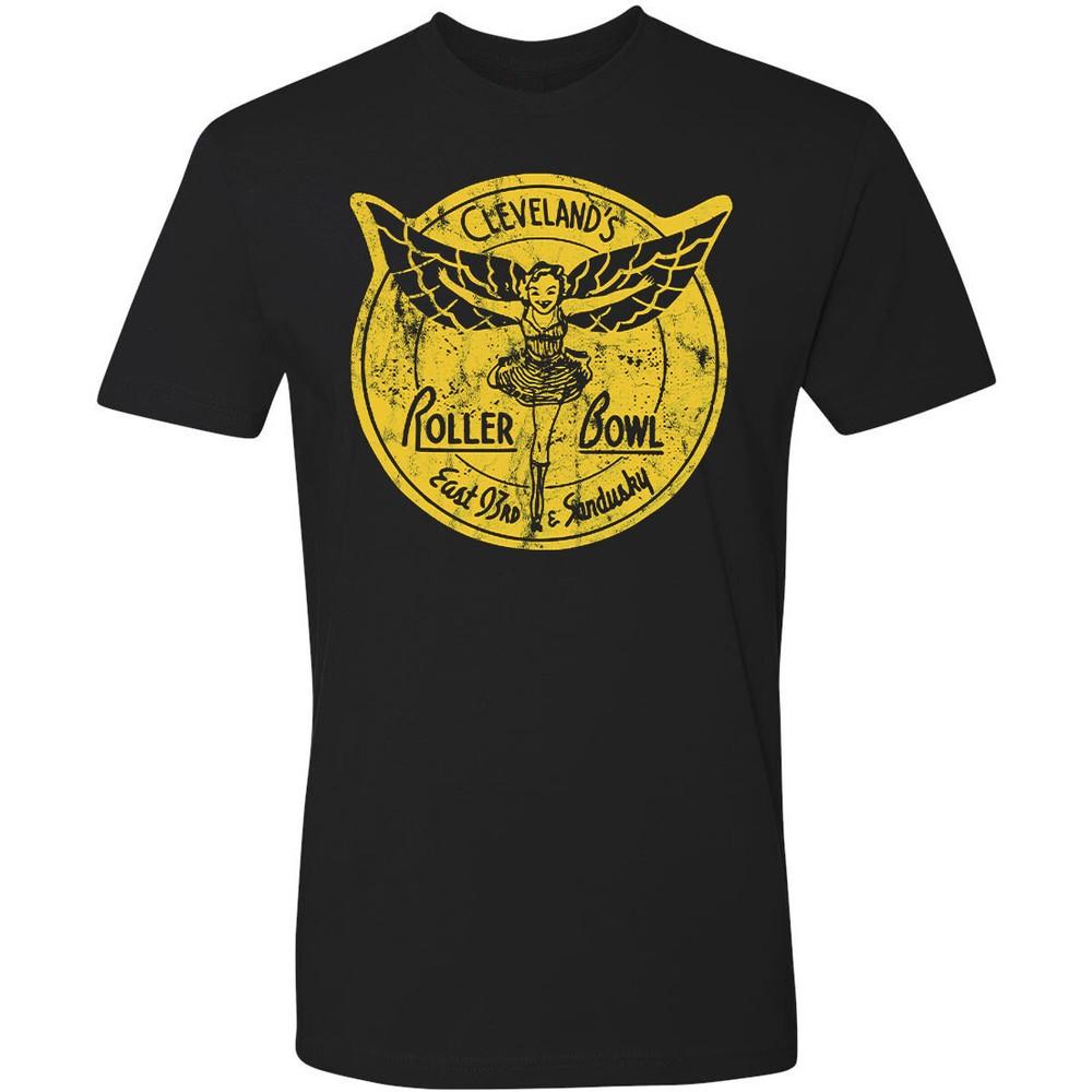

Retro Travel Tee T Shirt Roller Skate Rink Cleveland Ohio Roller Bowl M