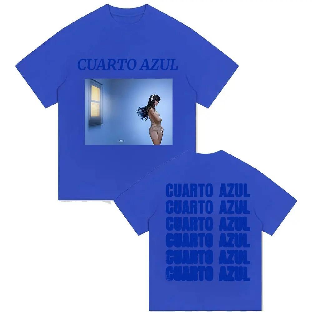 T-shirt Stampata Aitana Cuarto Azul Tour 2026 per Unisex e Donne Moda Estetica Estate Inverno T-shirt Stampata in Puro Cotone