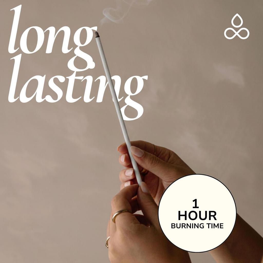 CALMVEDA White Copal Incense Sticks - 24+ Sticks Thick