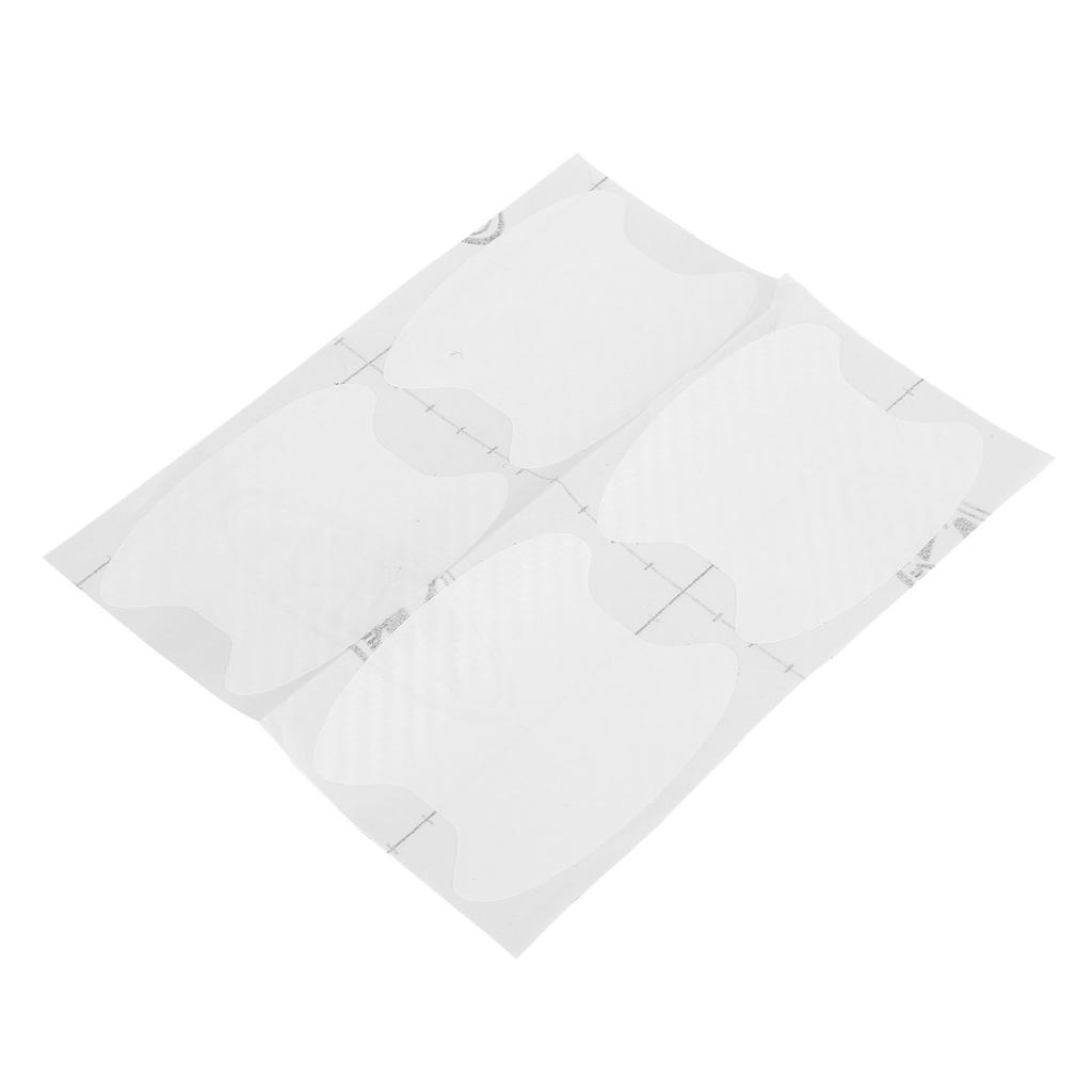 4pcs Door Handle Bowl Cover Trim Carbon or Anti Scratch Stickers for Car Truck (Black )