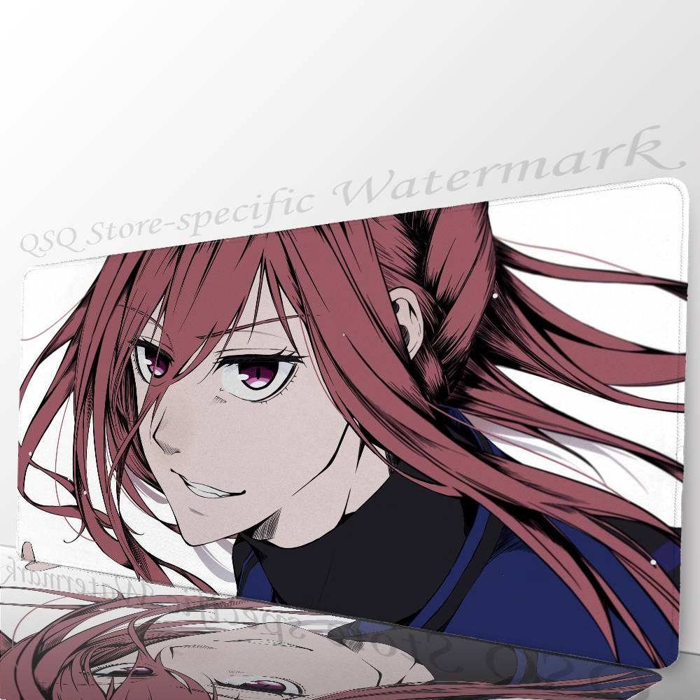 Chigiri Hyoma Manga BLUE LOCK Mousepad Mouse Mat Desk Mat With Pad Gaming Accessories Prime Gaming XXL Keyboard Pad Padding Ma