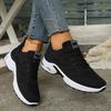 Breathable Mesh Running Shoes for Women Fashion Air Cushion Platform Sneakers Woman Lightweight Black White Casual Sports Shoes