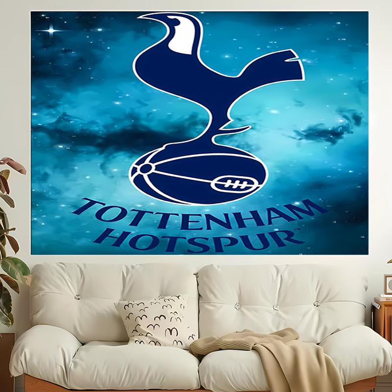 1 pièce Tapisserie Tottenham Hotspur F, Salon, Chambre à coucher, Bureau, Décor de Fête, Cadeau Festif Idéal