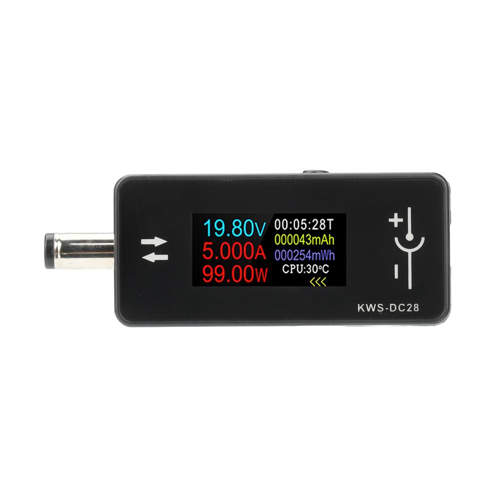 

KWS-DC28 Current and Voltage Meter DC 4-30V 0-12A Power Meter Tester PD Battery Capacity Detector Digital LCD Display Meter