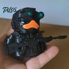 Trendy Military Desktop Decor Tactical Night Vision Duck Figurine, Cool Statue, Desk for Gamers Gear Model Collectors, 4 Colors Available, Car