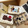 Portable and Versatile Cartoon Cute Embroidered Cosmetic Bag  Travel Storage Bag  Finishing Bag Handbag Shopping Clutch