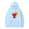 Creative Fun Letter 3D Printed Pocket Hoodie Autumn Winter Warm Comfortable Loose Soft Men's Women's Sports Versatile Hoodies