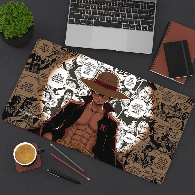 1Pc One Piece Adventure Gaming Mouse Pad Keyboard Desk Mat Non-slip Rubber Lock Edge Waterproof Computer Mousepad for Office Home Decor S1735