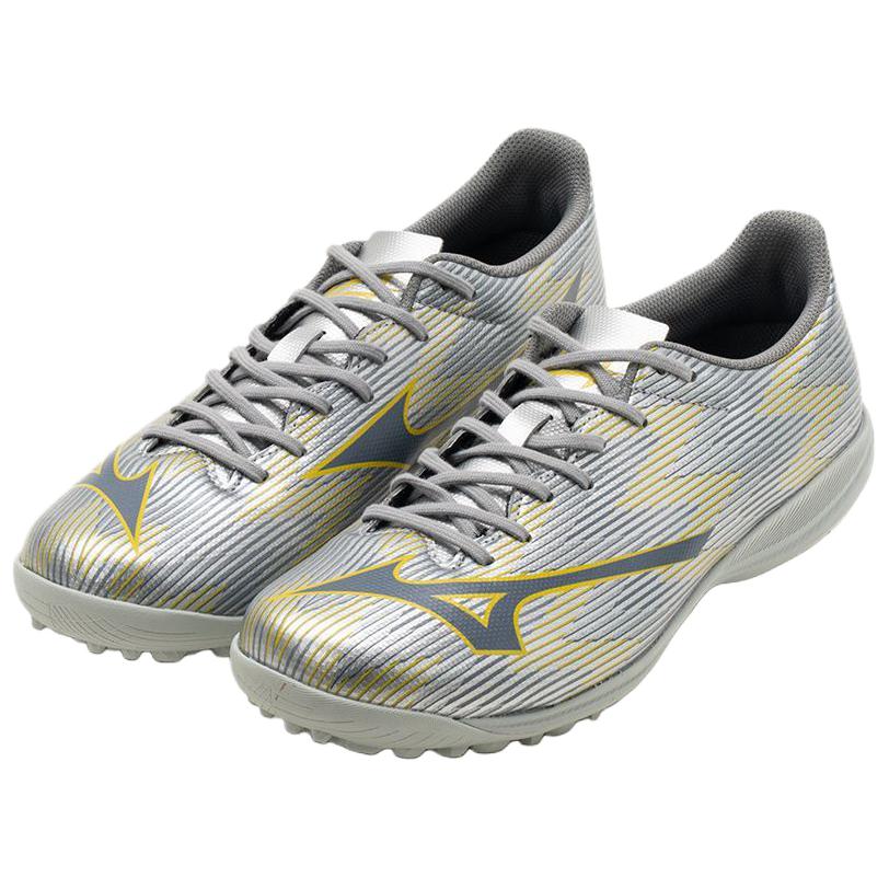 Mizuno Alpha 2 Select AS Fashion Comfortable Soccer Shoes Men Soccer Shoes Silver Yellow P1GD256604