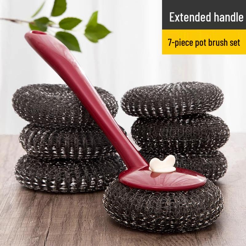 Multi-Use Kitchen Brush and Steel Wool Cleaner