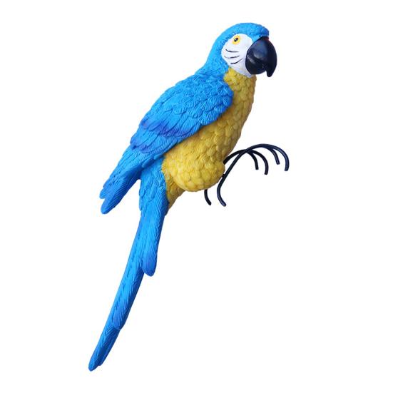 Planter Fuglefigur Resin Hagefuglstatue med Klør Blomsterpottedekor Papegøyestatue for Bonsai Hjemmedekor Gårdskunst