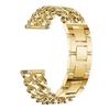 Compatible with Samsung Watch 5/6/7/8 & 7 Ultra, Stylish Metal and Denim Chain Double-Row Watch Strap for Huawei 3/4/5/6.