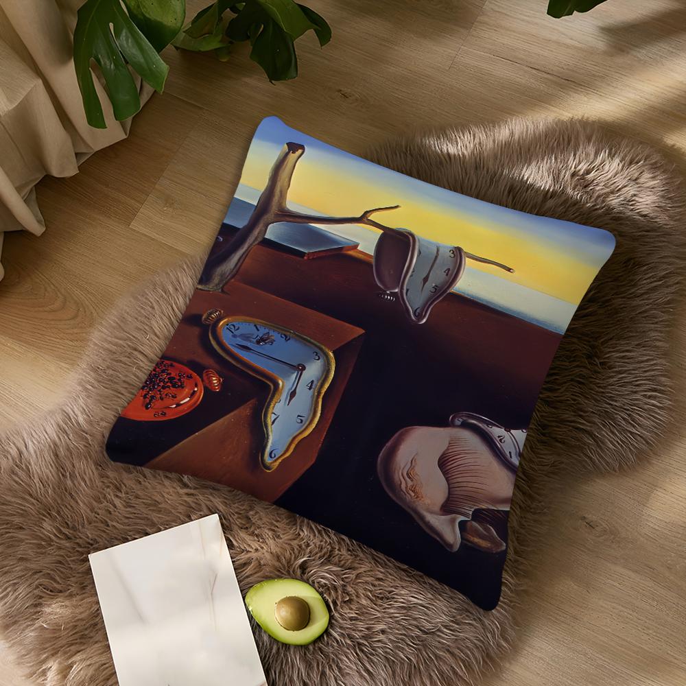 Art Salvador Dali paintings cushion For Bedroom Car Coffee Shop Room Soft and Living Room Sofa Decorative Pillow Cover Case