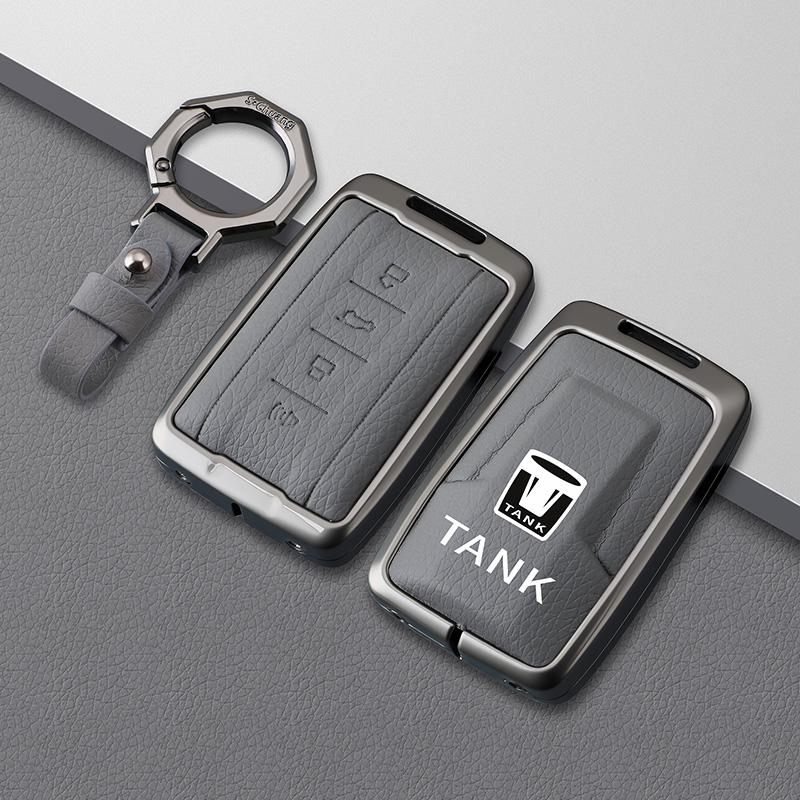 Car Remote Key Cover Case Holder Protector Bag For Great Wall Gwm Wey Tank 300 500 Tank300 Tank500 Metal Shell Accessories