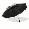 Pochacco,Cow Automatic Folding Umbrella Simple 8 Rib Design, Bright Cartoon Pattern, Durable Iron Frame, Suitable For Travel, Outdoor, Beach