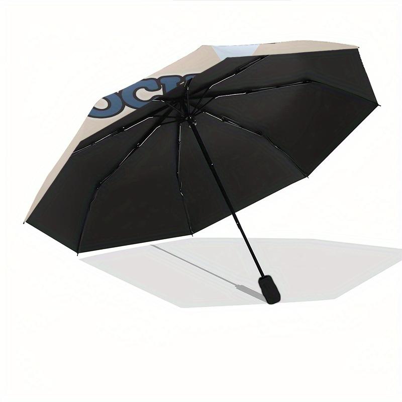 Pochacco,Cow Automatic Folding Umbrella Simple 8 Rib Design, Bright Cartoon Pattern, Durable Iron Frame, Suitable For Travel, Outdoor, Beach