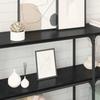 Console Table Black Oak Effect 150 X 29 X 75 Cm