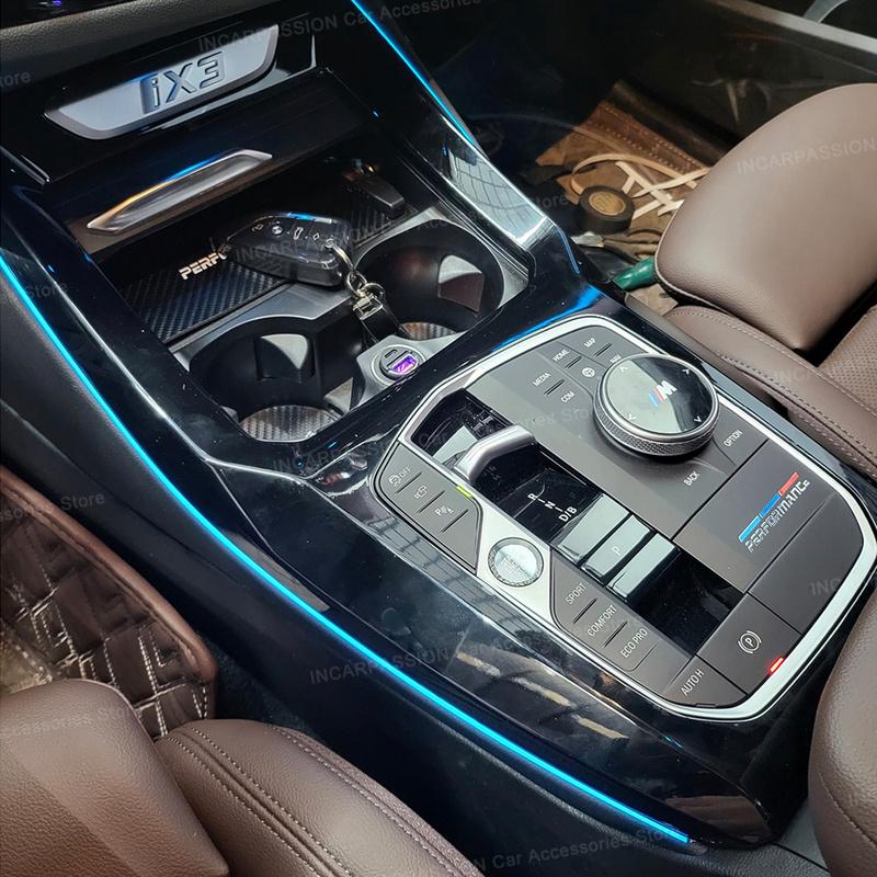 Center Console Saddle Light For BMW 5 6 Series X3 X4 iX3, G30 G31 G32 G01 G02 G08 Car LED Decorative Ambient Light