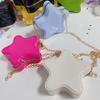 Lovely Star Children's PVC Shoulder Bags Cute Star Shape Baby Girls Crossbody Bag Candy Color Kids Small Coin Purse