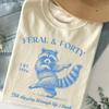 Feral  Forty Comfort Colors TShirt Funny Raccoon Tee Turning  Humor Shirt Sarcastic Th Birthday Tee