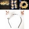 Christmas Reindeer Antlers Headband For Women And Adults With Luminous Warm Light And Cute Design