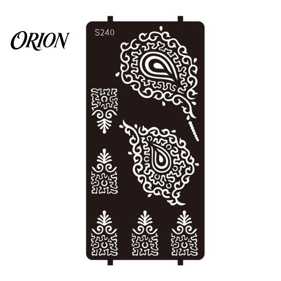 Wedding Henna Stencil Reusable Indian Tattoo Stencils, Mehndi Hand Painting Templates, Bohemian Style DIY Flower Pattern for Body Art, Festival Makeup